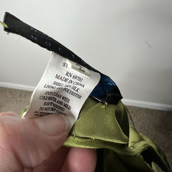 Vintage Sue Wong Nocturne Silk Dress Womens Size 2 Fairy 90s Y2K Asymmetric Hem - Picture 15 of 17